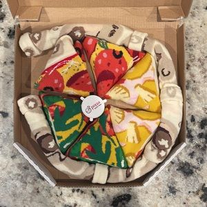 PIZZA SOCKS BOX 4 pairs MIX Hawaii Italian Pepperoni Cotton Socks